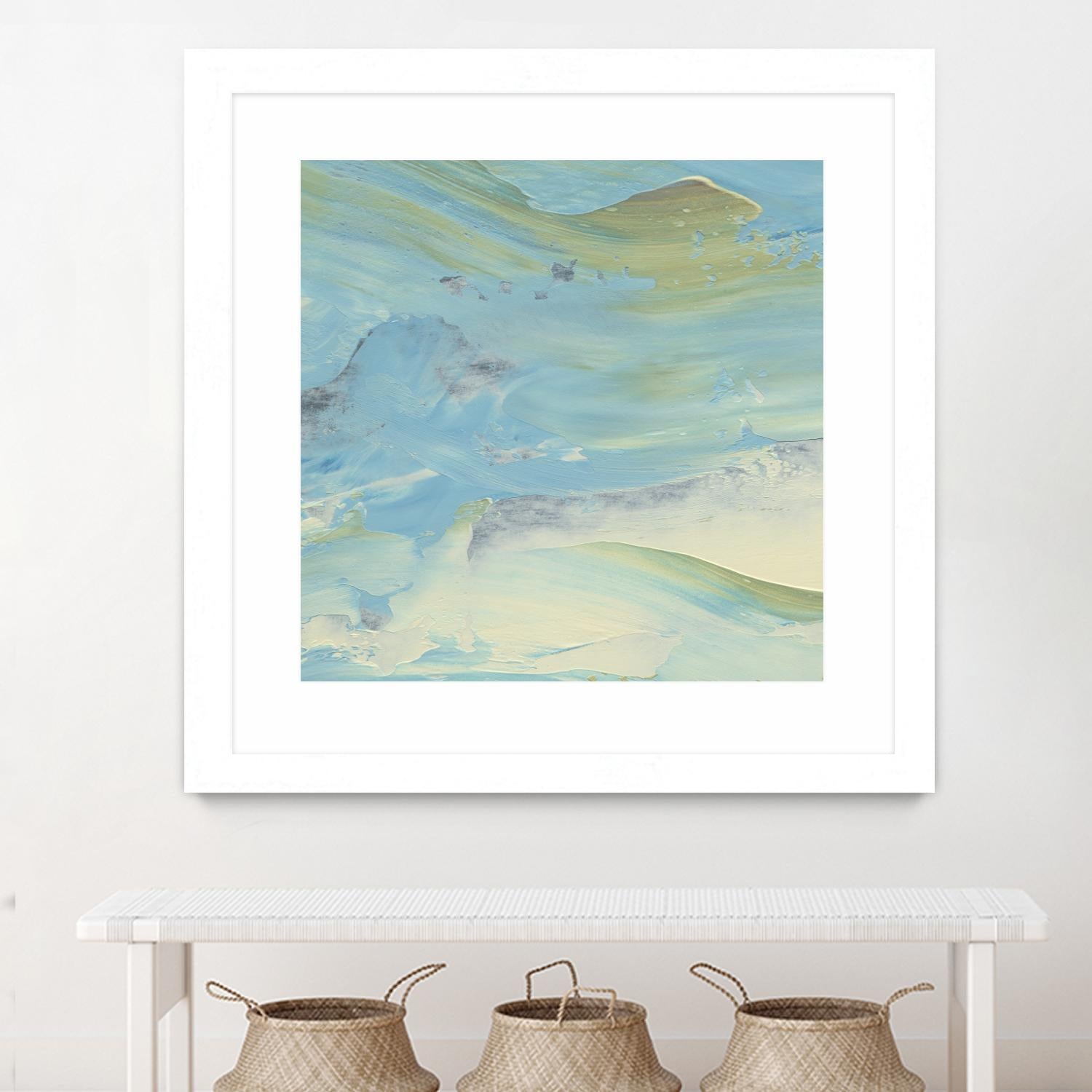 Waters Edge III by Alicia Ludwig on GIANT ART - green abstract