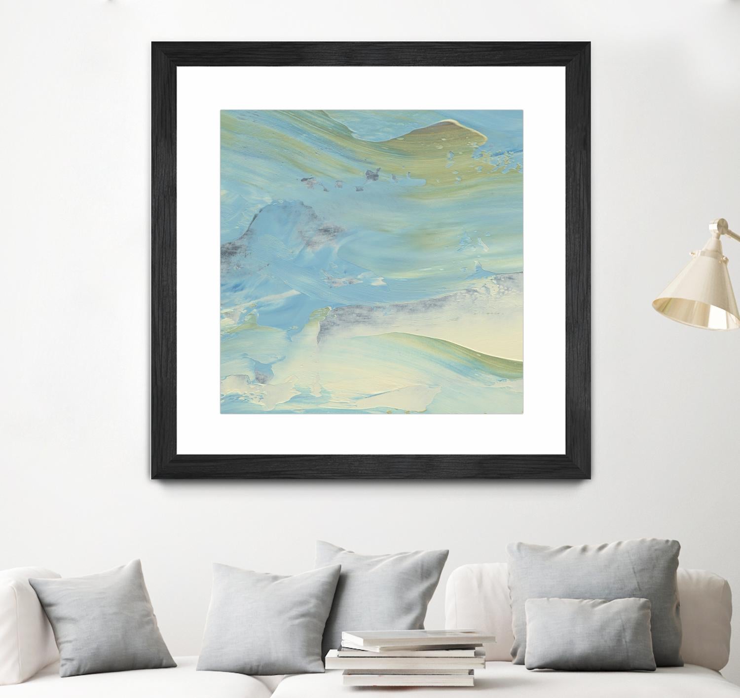 Waters Edge III by Alicia Ludwig on GIANT ART - green abstract