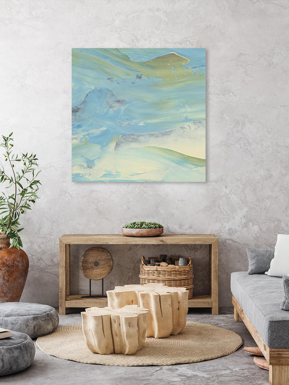 Waters Edge III by Alicia Ludwig on GIANT ART - green abstract