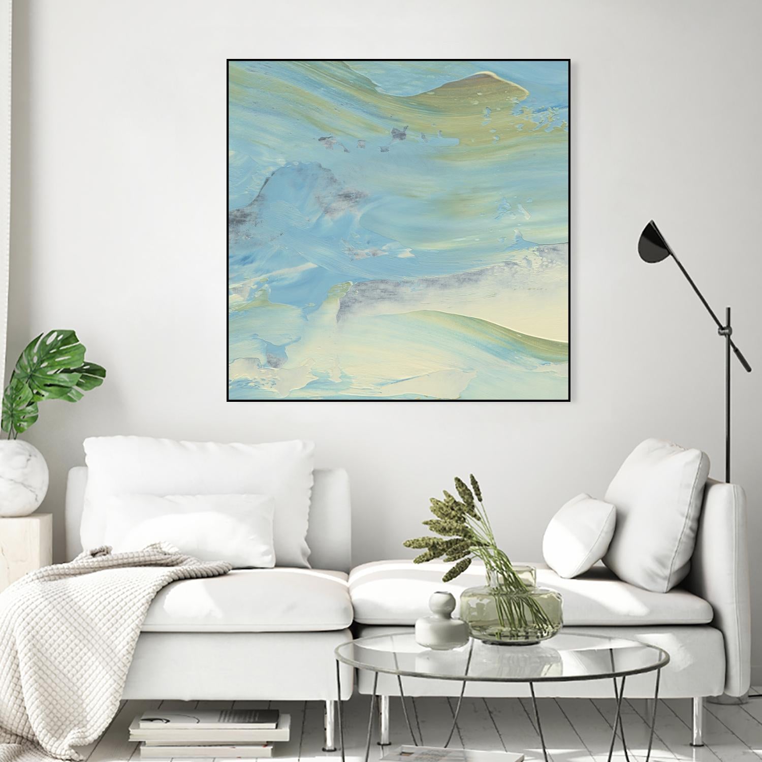 Waters Edge III by Alicia Ludwig on GIANT ART - green abstract