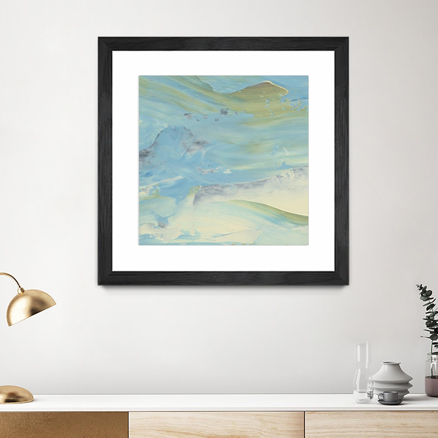 Waters Edge III by Alicia Ludwig on GIANT ART - green abstract