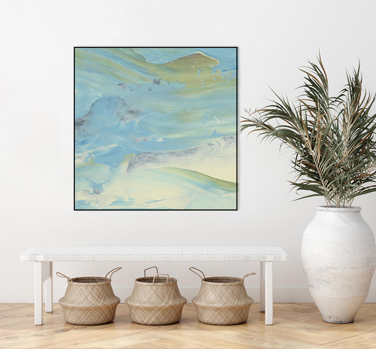 Waters Edge III by Alicia Ludwig on GIANT ART - green abstract