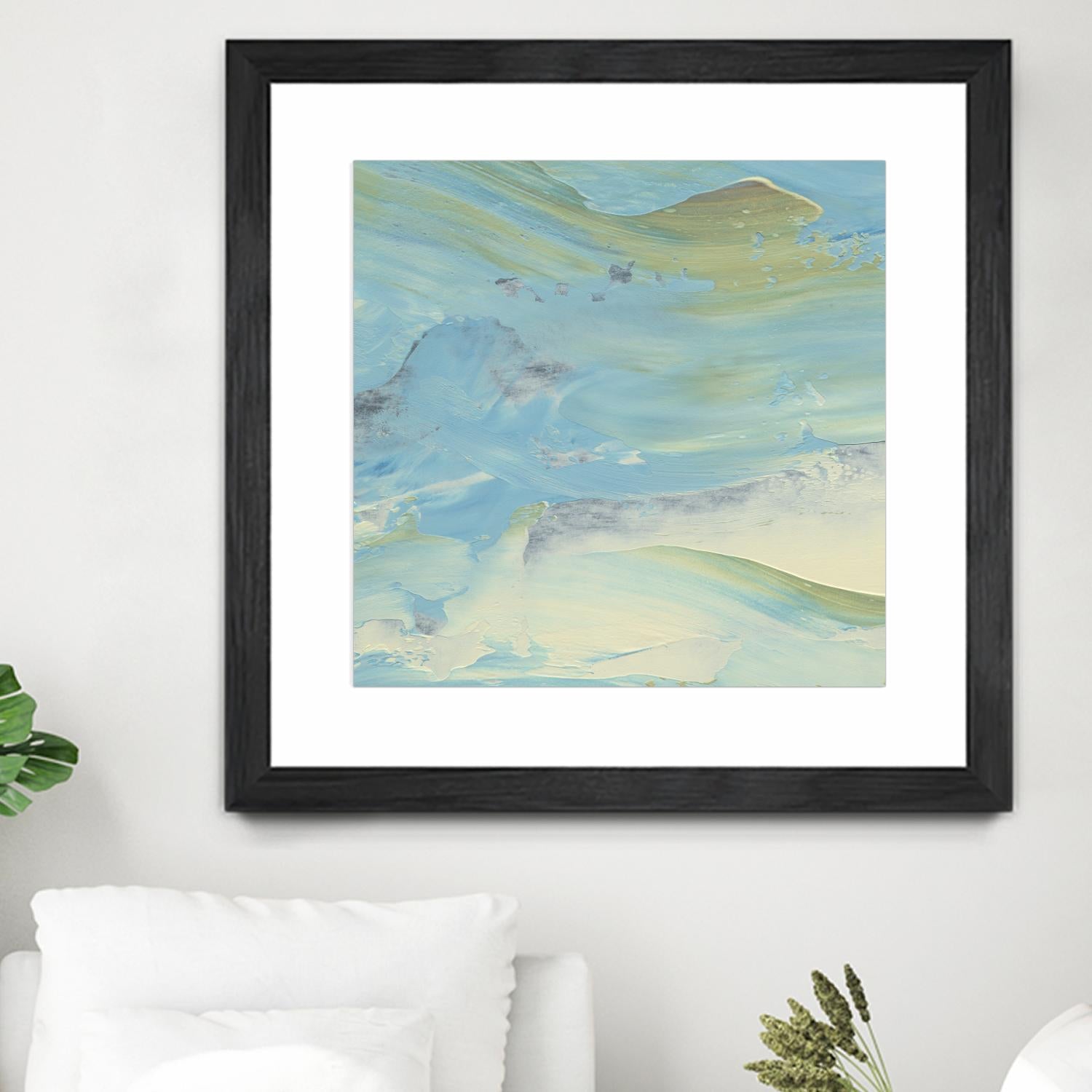 Waters Edge III by Alicia Ludwig on GIANT ART - green abstract