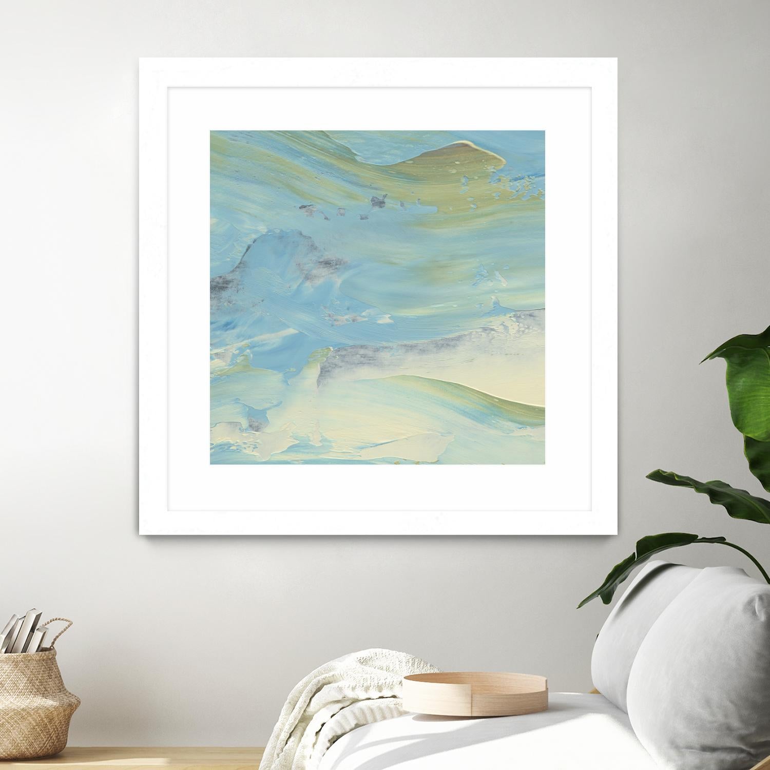 Waters Edge III by Alicia Ludwig on GIANT ART - green abstract