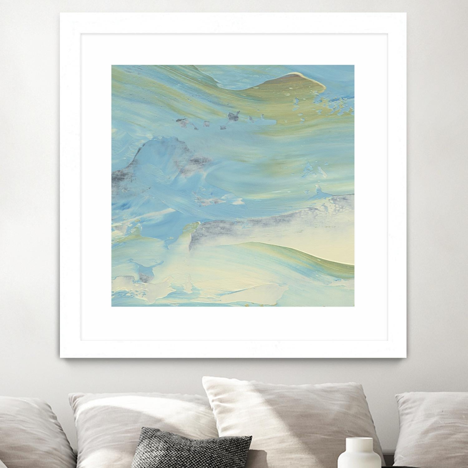 Waters Edge III by Alicia Ludwig on GIANT ART - green abstract