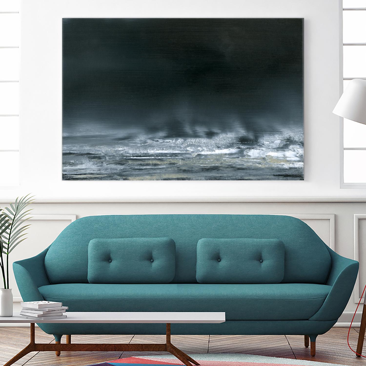 Sea View I by Sharon Gordon on GIANT ART - blue costal ocean
