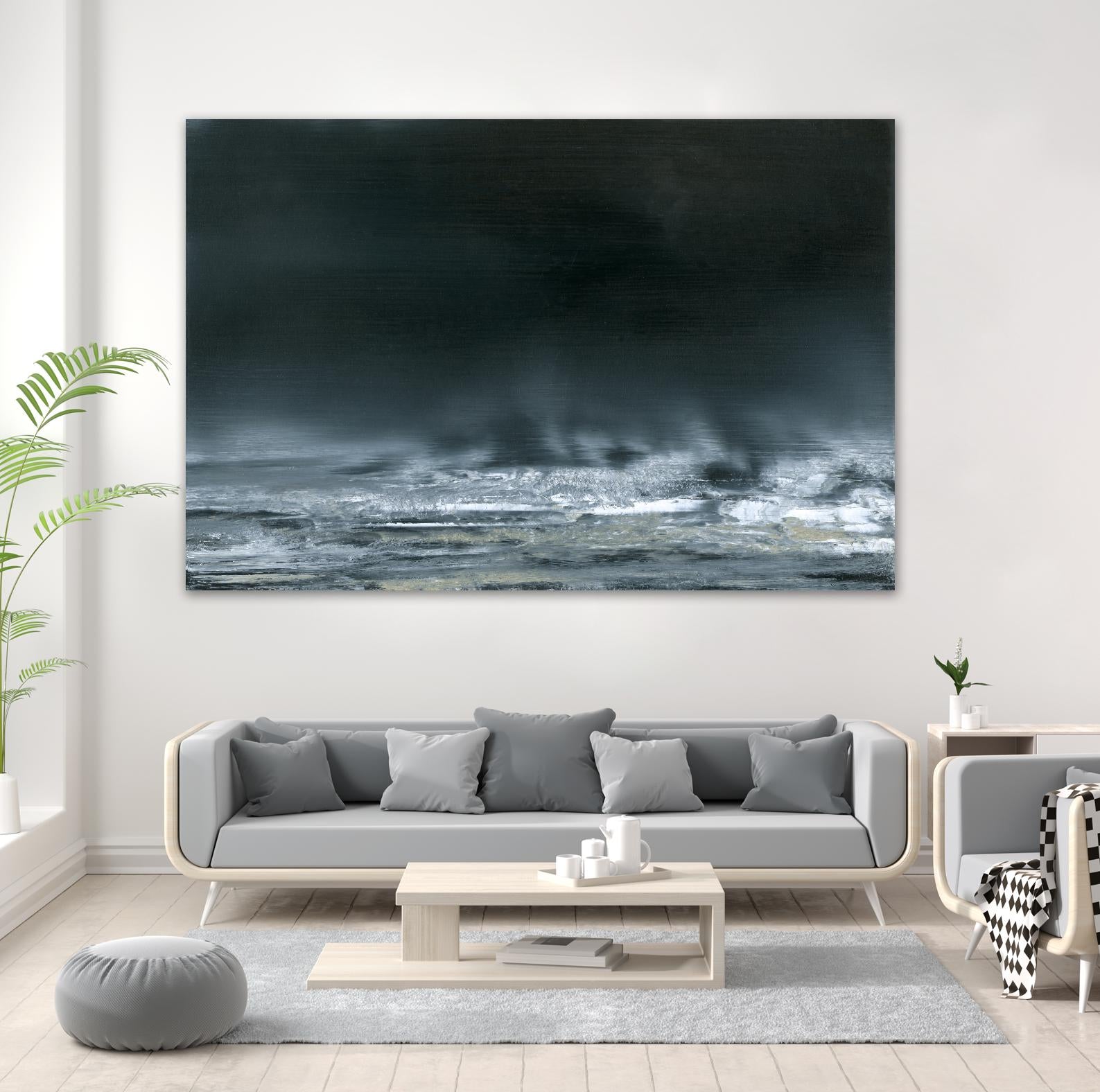 Sea View I by Sharon Gordon on GIANT ART - blue costal ocean