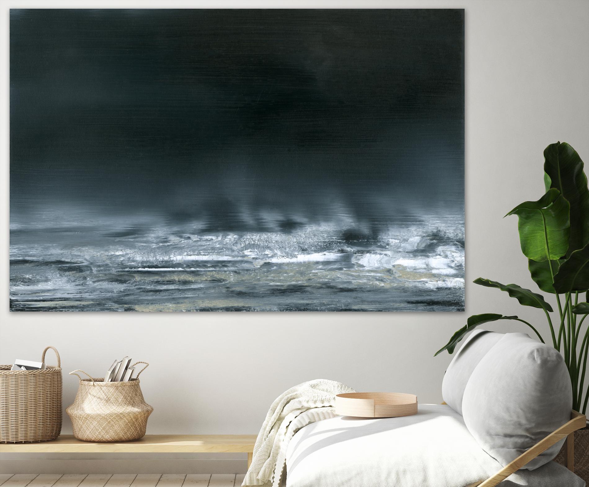 Sea View I by Sharon Gordon on GIANT ART - blue costal ocean