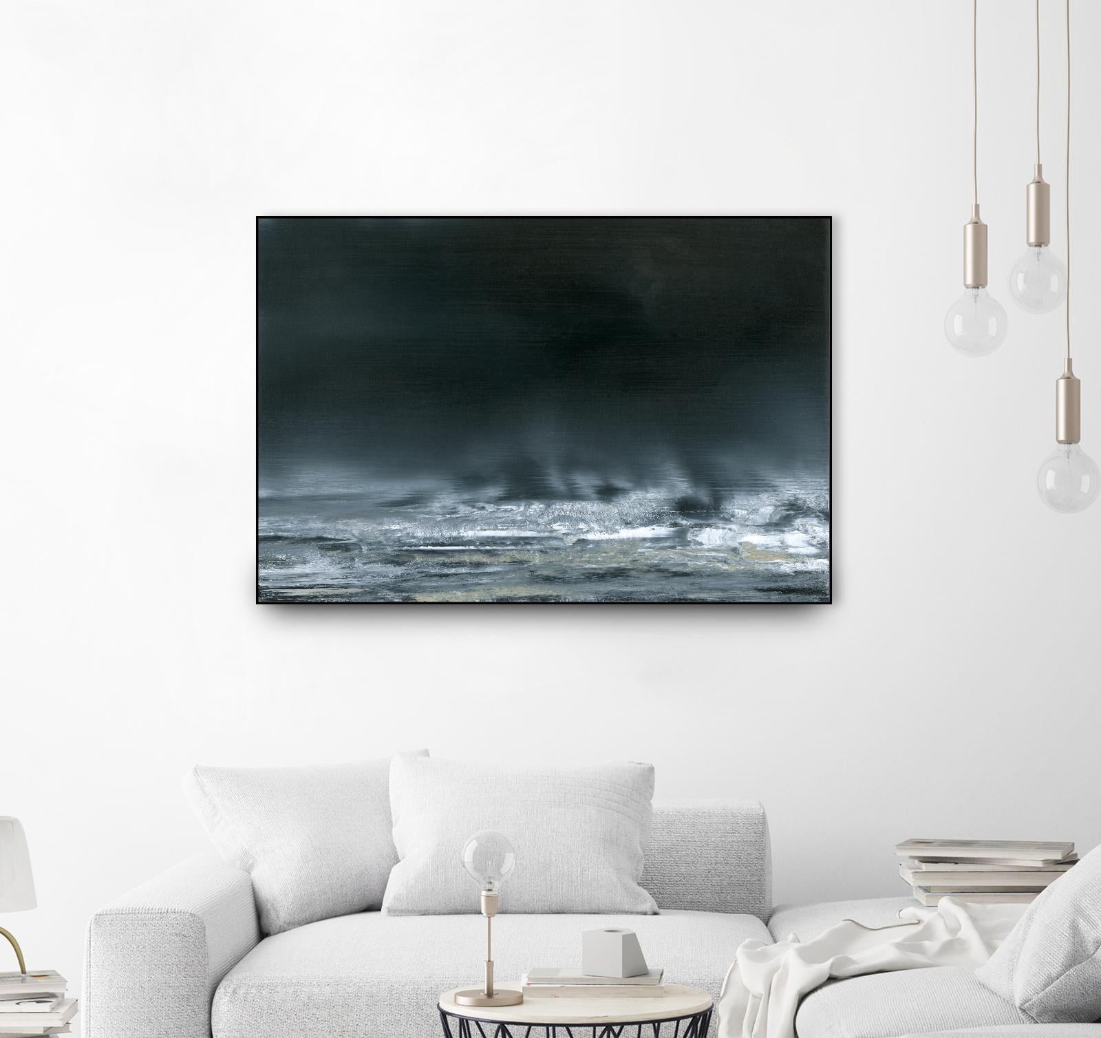 Sea View I by Sharon Gordon on GIANT ART - blue costal ocean