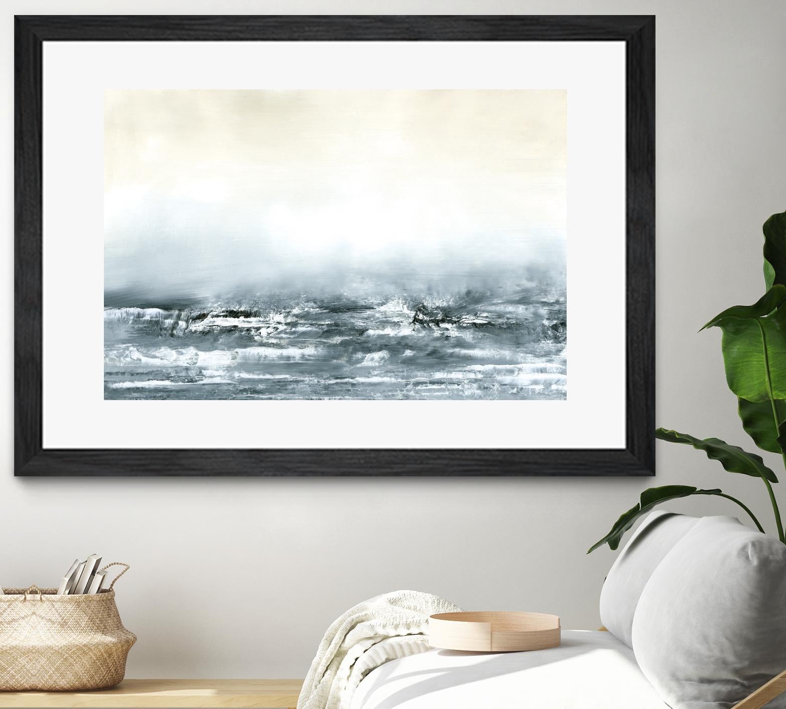 Sea View V by Sharon Gordon on GIANT ART - blue costal