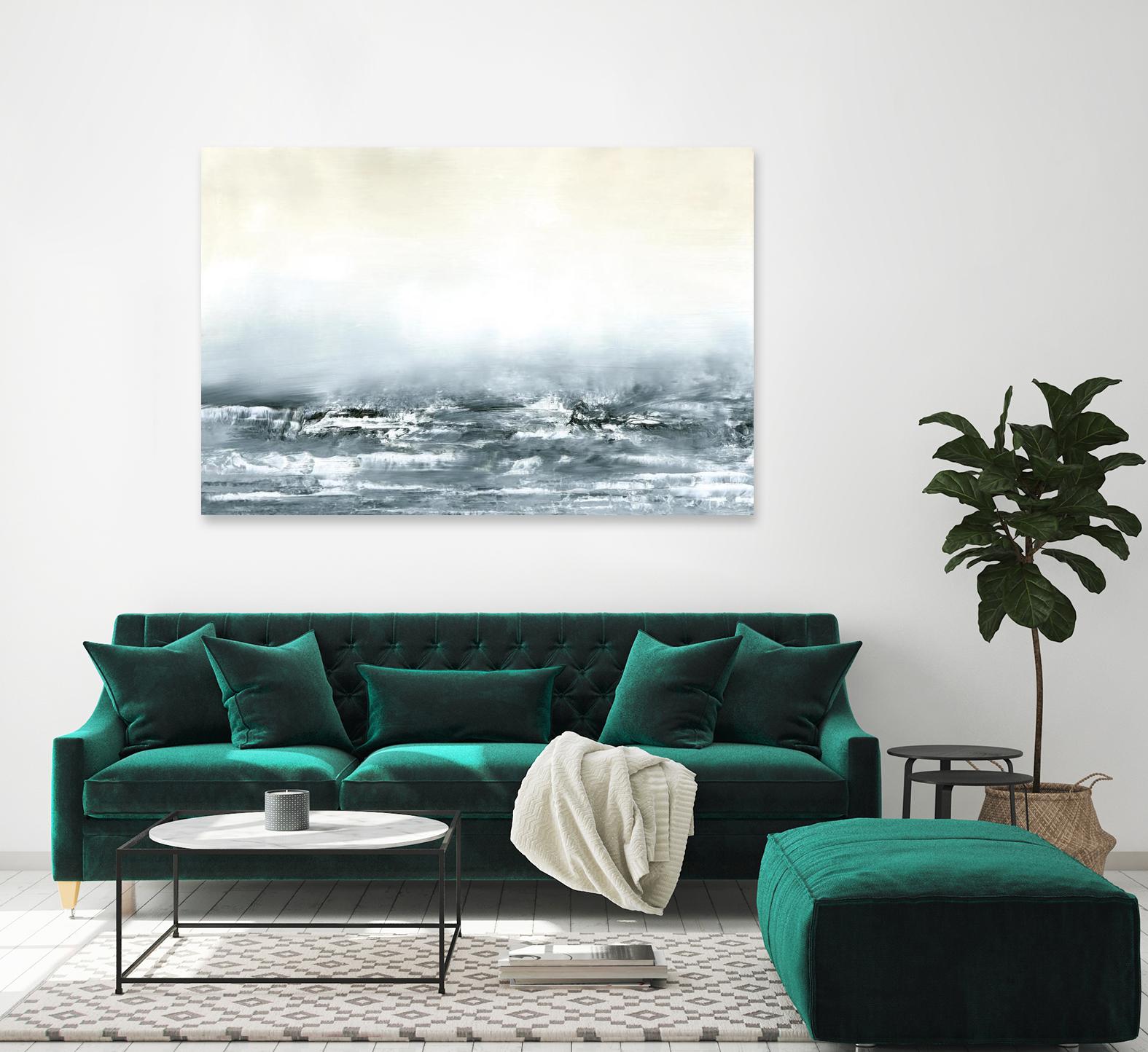 Sea View V by Sharon Gordon on GIANT ART - blue costal