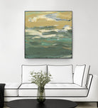 Green Waters Edge II by Alicia Ludwig on GIANT ART - beige abstract