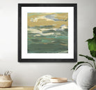Green Waters Edge II by Alicia Ludwig on GIANT ART - beige abstract