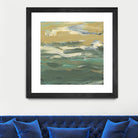 Green Waters Edge II by Alicia Ludwig on GIANT ART - beige abstract