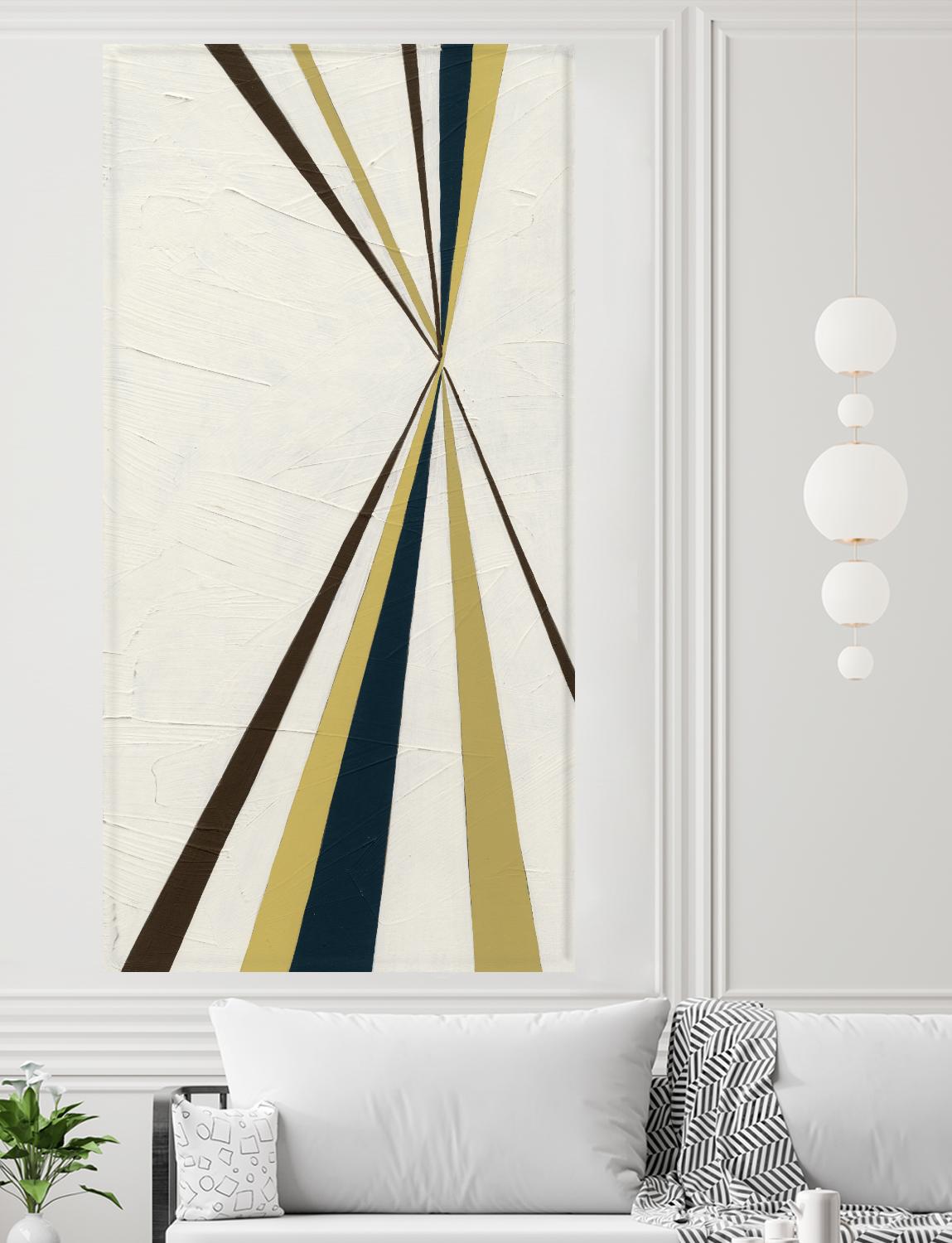 Vanishing Point I by June Erica Vess on GIANT ART - beige abstract