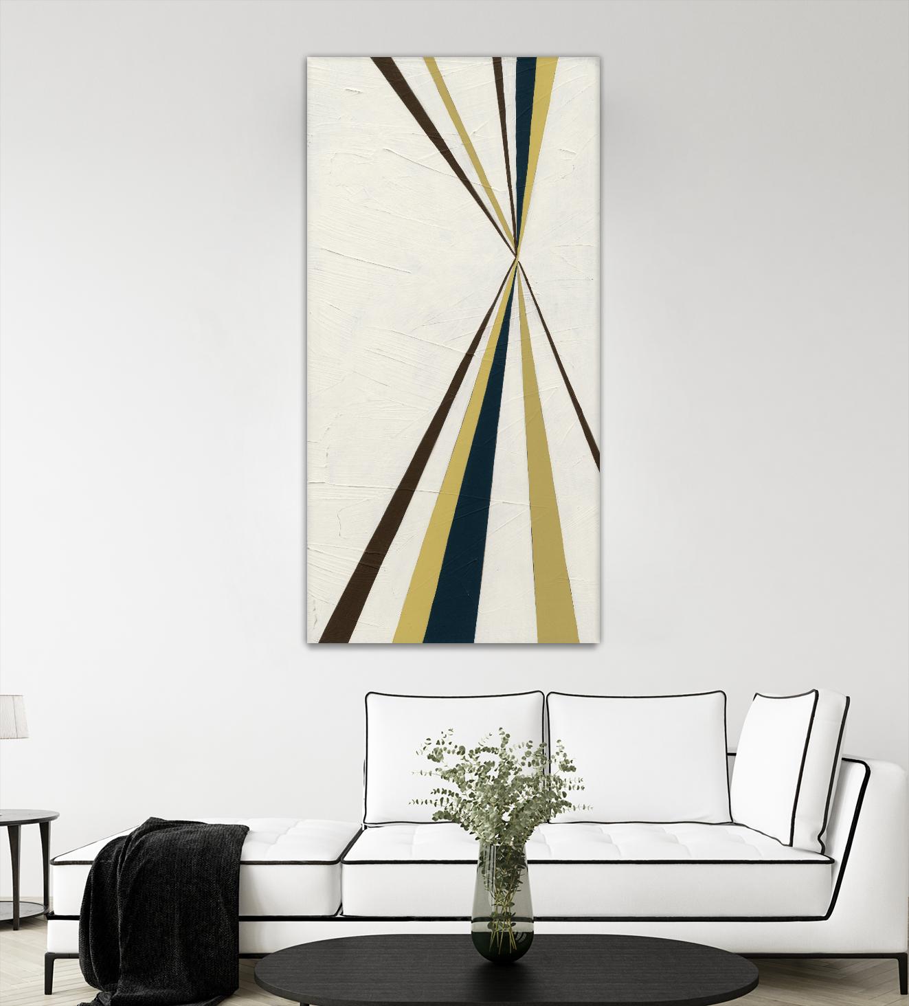 Vanishing Point I by June Erica Vess on GIANT ART - beige abstract