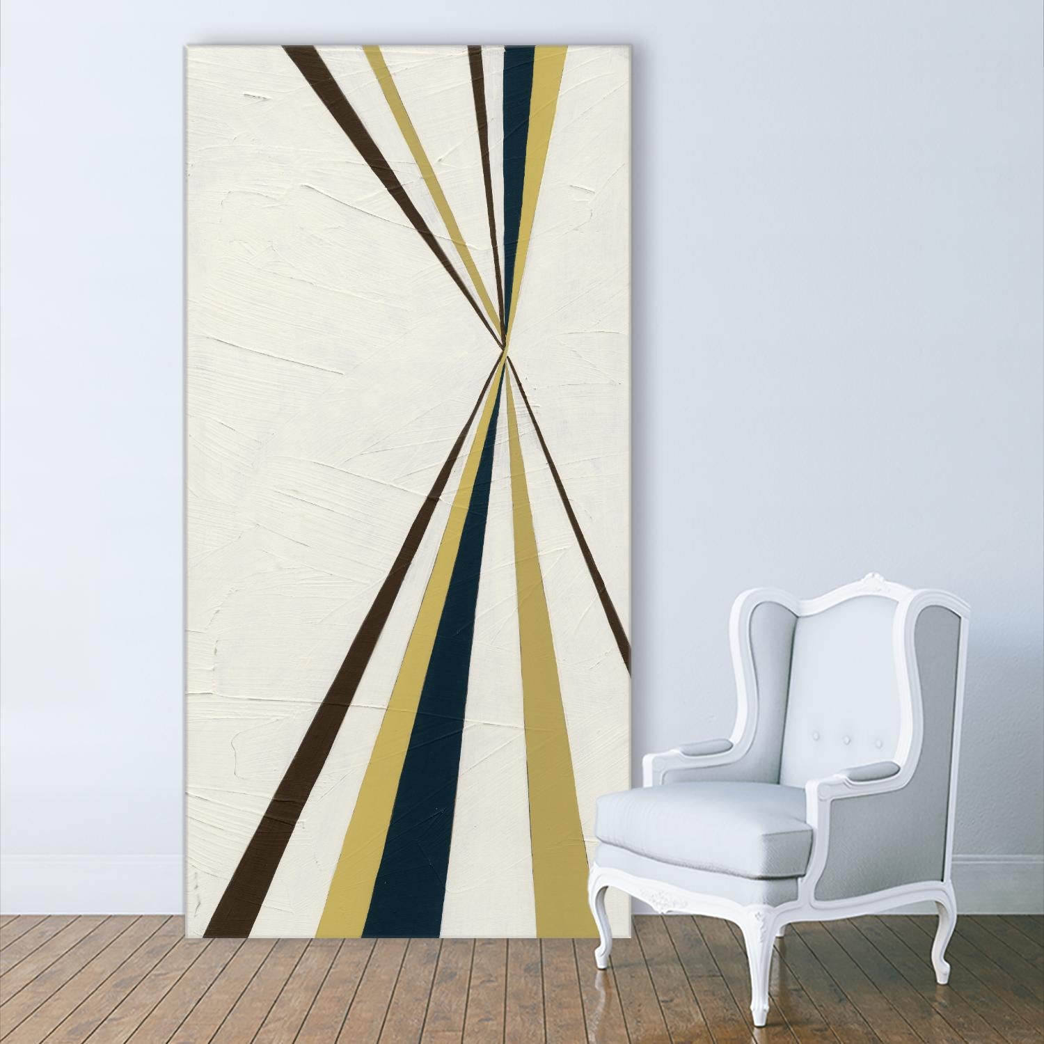Vanishing Point I by June Erica Vess on GIANT ART - beige abstract