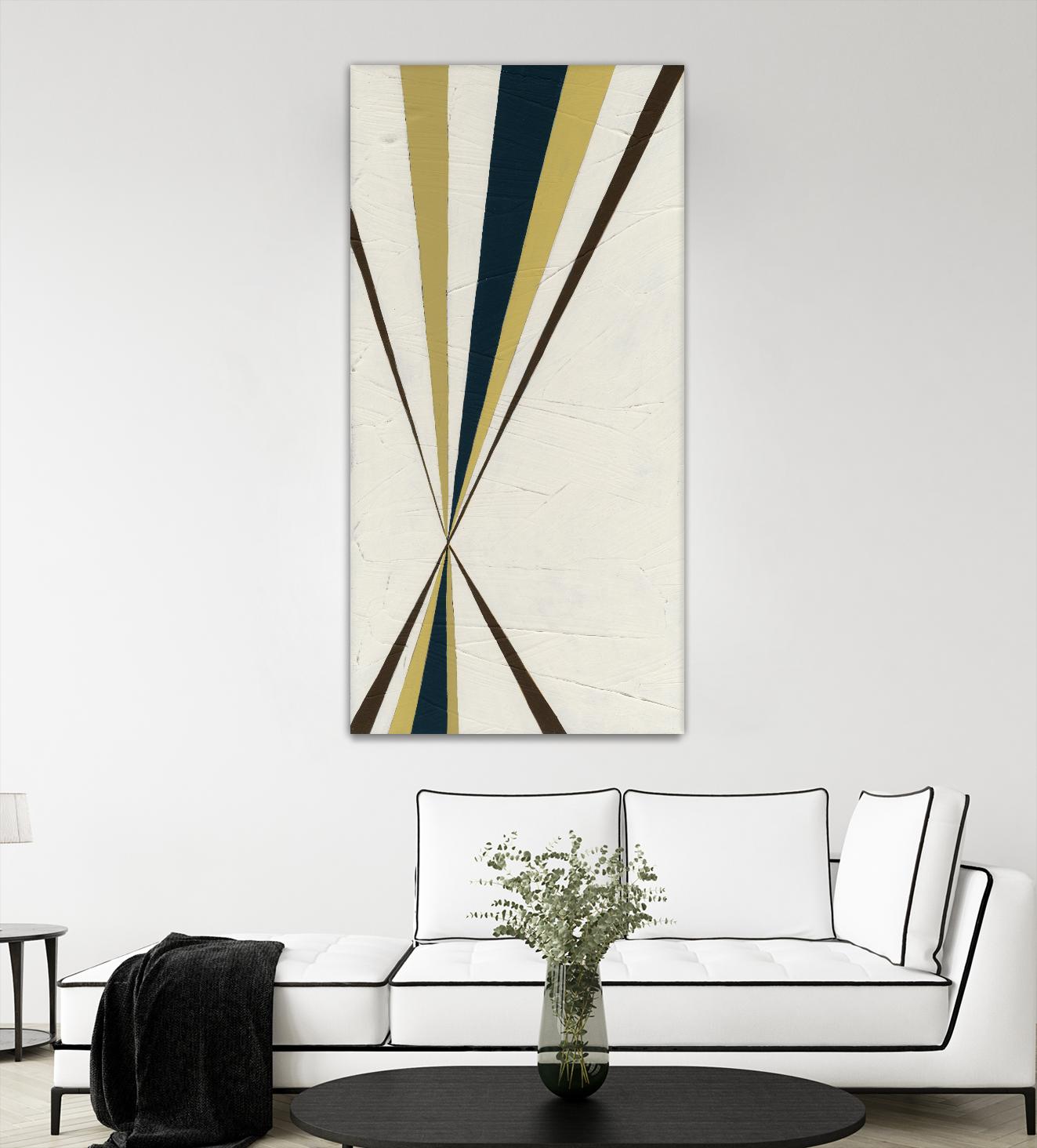 Vanishing Point II by June Erica Vess on GIANT ART - beige abstract geometrical