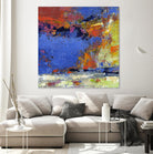 New England Autumn by Janet Bothne on GIANT ART - blue abstract