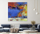 New England Autumn by Janet Bothne on GIANT ART - blue abstract