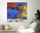New England Autumn by Janet Bothne on GIANT ART - blue abstract