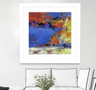 New England Autumn by Janet Bothne on GIANT ART - blue abstract