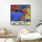 New England Autumn by Janet Bothne on GIANT ART - blue abstract