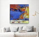 New England Autumn by Janet Bothne on GIANT ART - blue abstract