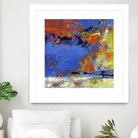 New England Autumn by Janet Bothne on GIANT ART - blue abstract