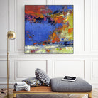 New England Autumn by Janet Bothne on GIANT ART - blue abstract