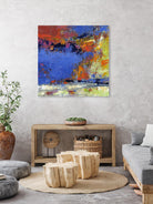 New England Autumn by Janet Bothne on GIANT ART - blue abstract