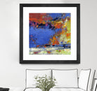 New England Autumn by Janet Bothne on GIANT ART - blue abstract
