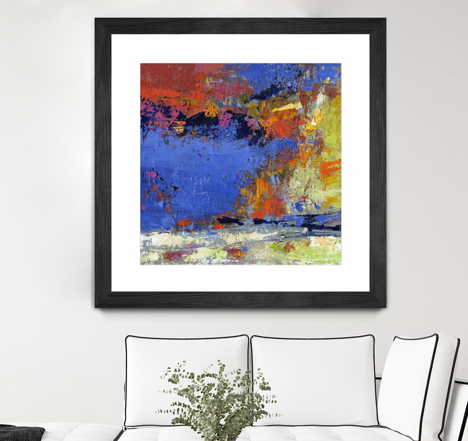 New England Autumn by Janet Bothne on GIANT ART - blue abstract