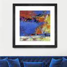 New England Autumn by Janet Bothne on GIANT ART - blue abstract