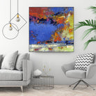 New England Autumn by Janet Bothne on GIANT ART - blue abstract