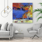 New England Autumn by Janet Bothne on GIANT ART - blue abstract