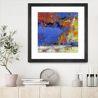 New England Autumn by Janet Bothne on GIANT ART - blue abstract