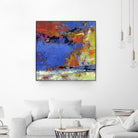 New England Autumn by Janet Bothne on GIANT ART - blue abstract