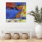 New England Autumn by Janet Bothne on GIANT ART - blue abstract