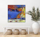 New England Autumn by Janet Bothne on GIANT ART - blue abstract