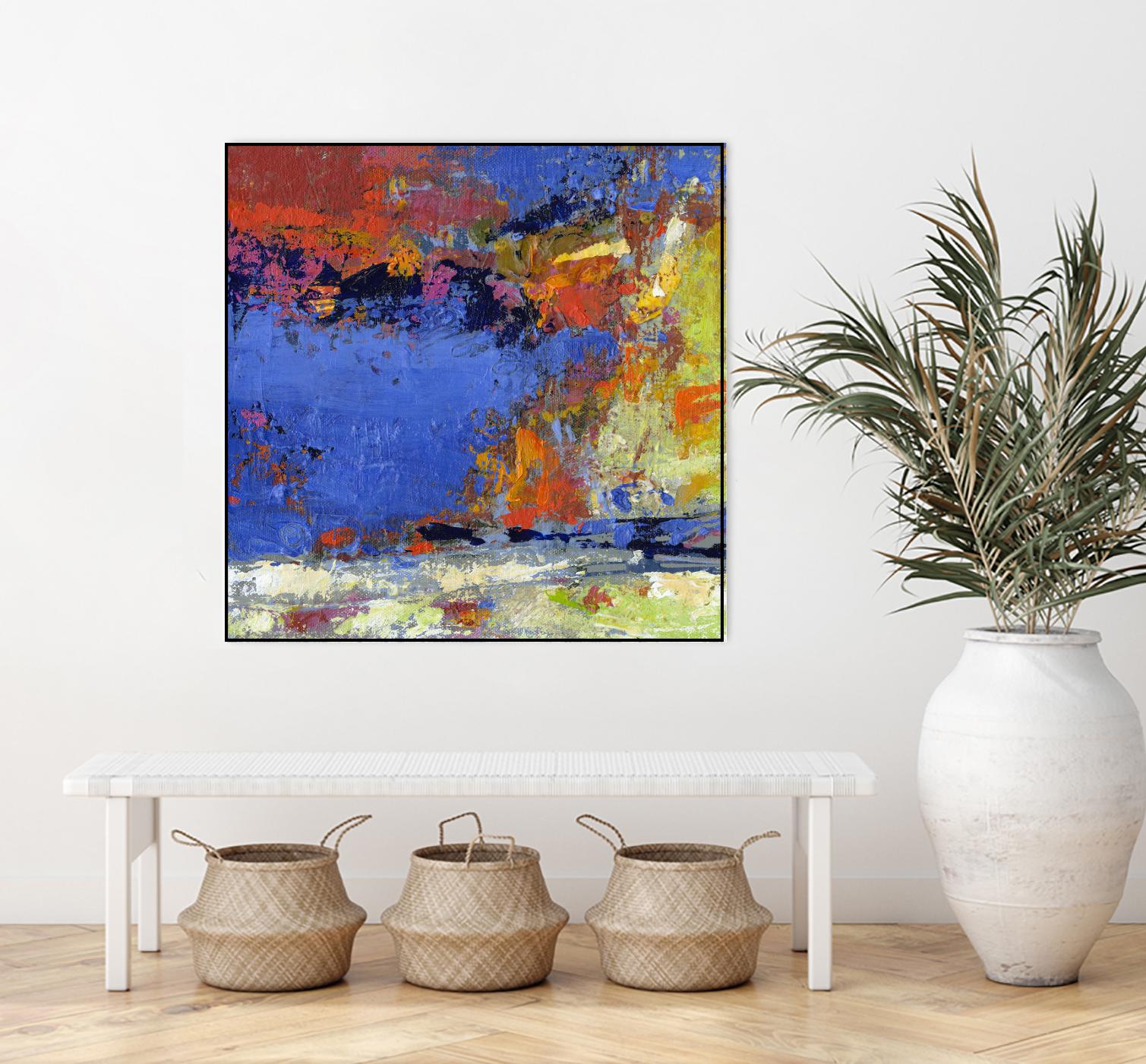 New England Autumn by Janet Bothne on GIANT ART - blue abstract