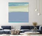 Blue Coast I by Sharon Gordon on GIANT ART - beige abstract