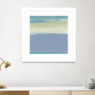 Blue Coast I by Sharon Gordon on GIANT ART - beige abstract