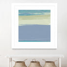 Blue Coast I by Sharon Gordon on GIANT ART - beige abstract