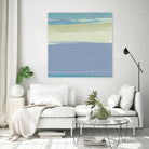 Blue Coast I by Sharon Gordon on GIANT ART - beige abstract
