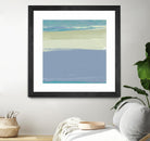 Blue Coast I by Sharon Gordon on GIANT ART - beige abstract