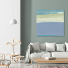 Blue Coast I by Sharon Gordon on GIANT ART - beige abstract