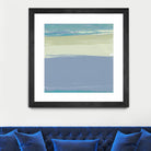 Blue Coast I by Sharon Gordon on GIANT ART - beige abstract