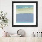 Blue Coast I by Sharon Gordon on GIANT ART - beige abstract