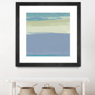 Blue Coast I by Sharon Gordon on GIANT ART - beige abstract
